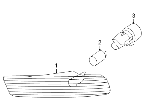 2007 Volkswagen Beetle Side Marker Lamps Diagram