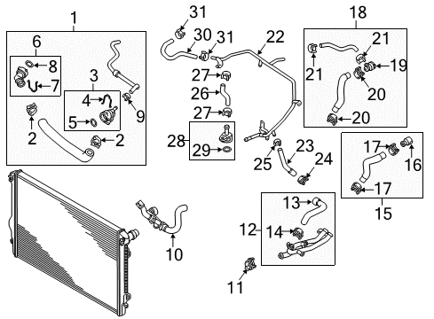 2015 Volkswagen Passat Hoses, Lines & Pipes Diagram 2