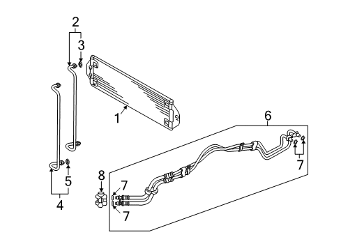 2004 Volkswagen Touareg Trans Oil Cooler