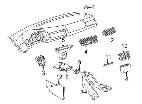 2002 Volkswagen Jetta Ducts Diagram