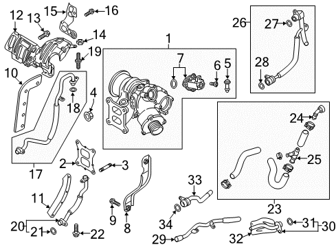 2021 Volkswagen Tiguan Turbocharger Diagram