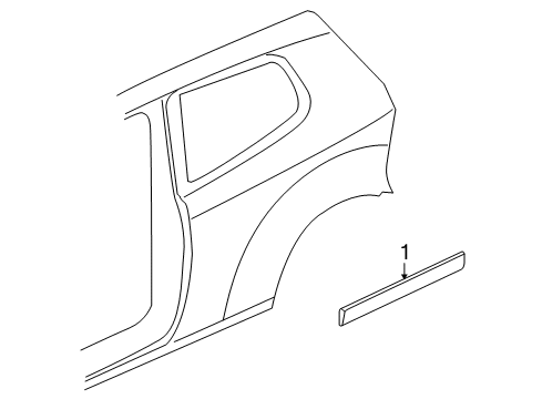 2007 Volkswagen Rabbit Exterior Trim - Quarter Panel