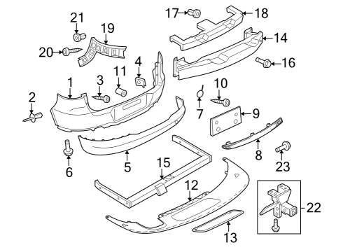 2017 Volkswagen Tiguan Bumper & Components - Rear