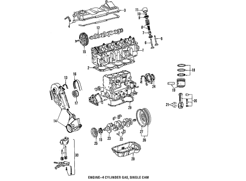 1998 Volkswagen Golf Camshaft & Timing Diagram