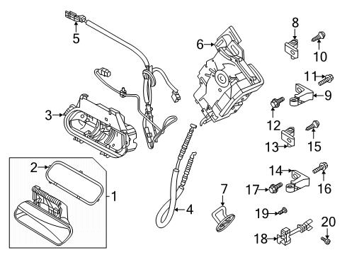 2023 Volkswagen ID.4 Rear Door Diagram