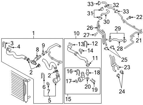 2010 Volkswagen Eos Hoses, Lines & Pipes Diagram