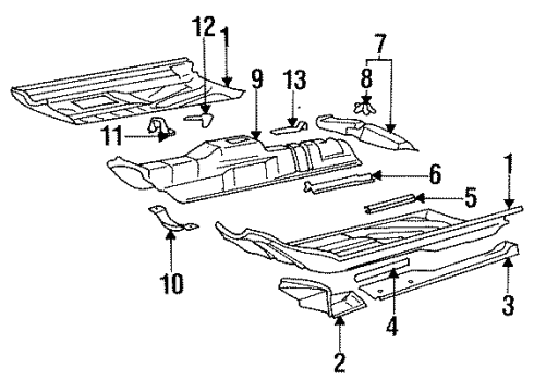 1997 Volkswagen Cabrio Floor Diagram