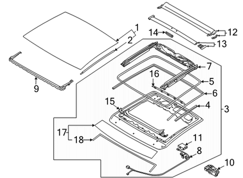 2023 Volkswagen GTI Sunroof Diagram