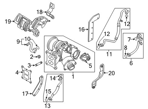 2019 Volkswagen Golf SportWagen Turbocharger Diagram