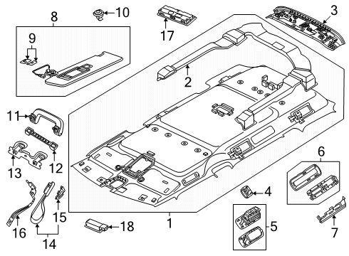 2025 Volkswagen ID. Buzz Interior Trim - Roof
