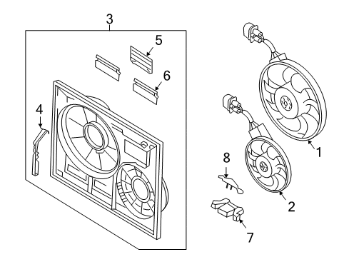 2007 Volkswagen Touareg Cooling Fan Diagram