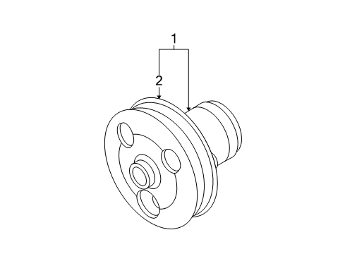 2010 Volkswagen Beetle Water Pump - Belts Diagram 2