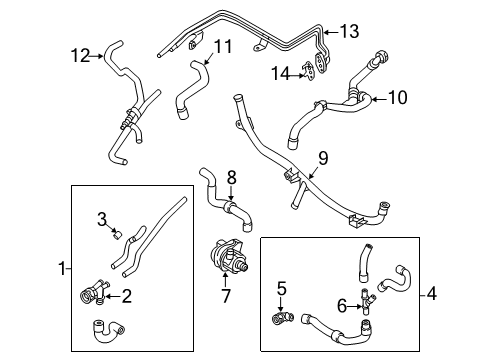 2021 Volkswagen Jetta Hoses, Lines & Pipes Diagram 3