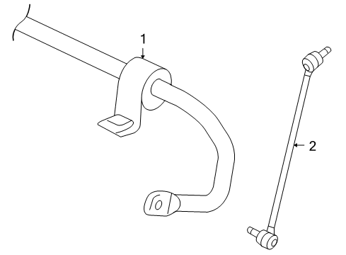 2010 Volkswagen Golf Stabilizer Bar & Components Diagram