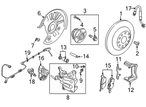 2021 Volkswagen Atlas Cross Sport Anti-Lock Brakes Diagram