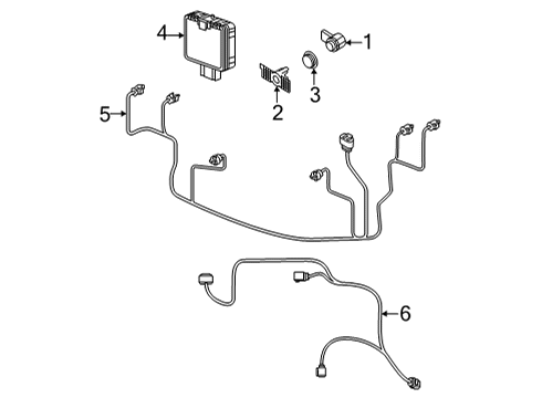 2022 Volkswagen Passat Parking Aid Diagram