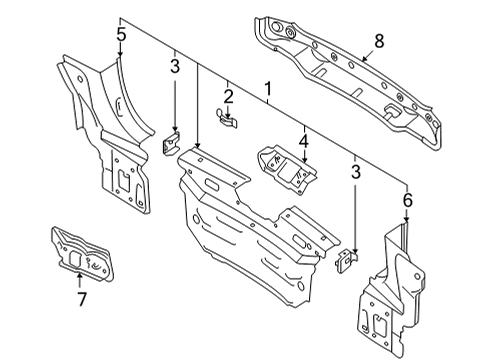2022 Volkswagen Taos Crossmember Diagram for 57D-813-315