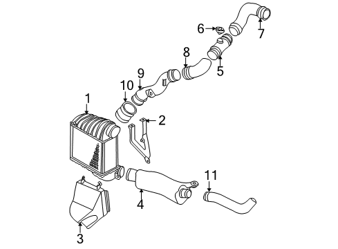 2005 Volkswagen Beetle Intercooler - Belts Diagram 3