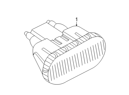 2001 Volkswagen Beetle Side Repeater Lamps