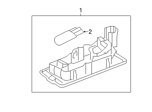 2011 Volkswagen Touareg License Lamps Diagram