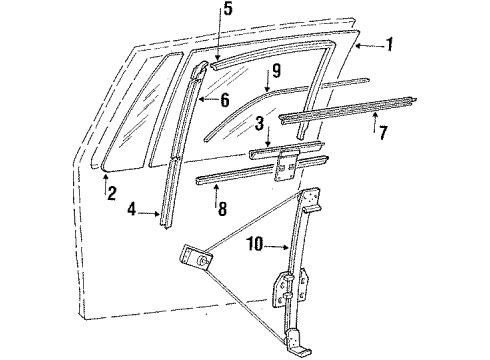 1990 Volkswagen Fox Front Door Diagram