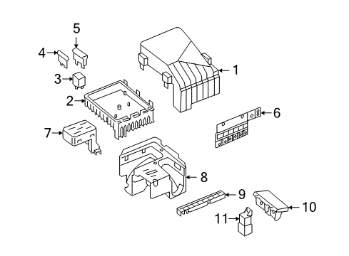 2012 Volkswagen Golf Control Unit Diagram for 038-907-281-D