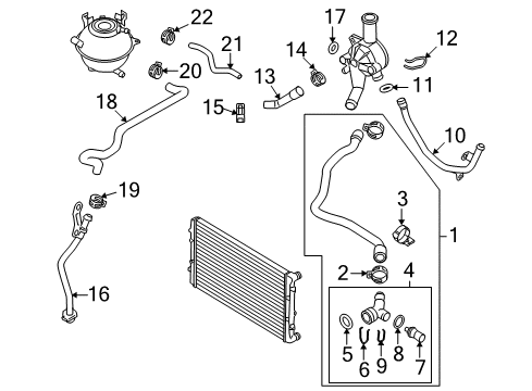 2010 Volkswagen Golf Hoses, Lines & Pipes Diagram
