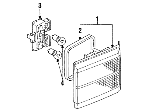1991 Volkswagen Passat Tail Lamps Diagram