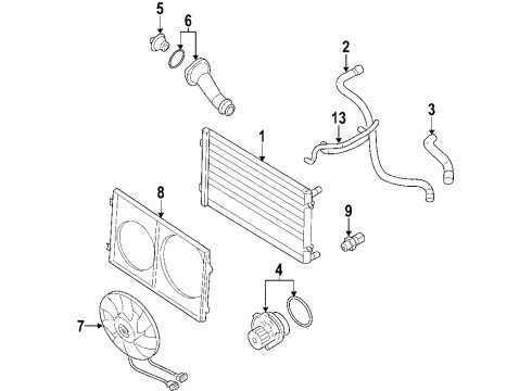2009 Volkswagen GTI Cooling Fan Diagram