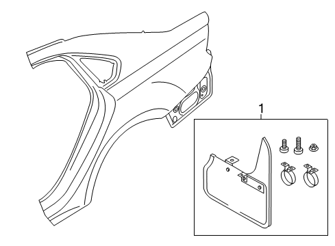 2016 Volkswagen Passat Exterior Trim - Quarter Panel