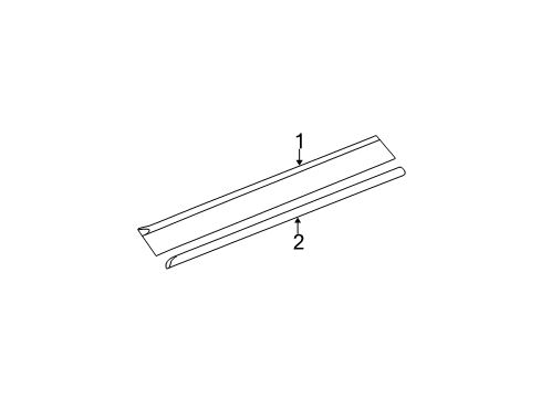 2001 Volkswagen Beetle Exterior Trim - Pillars