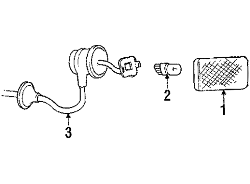 1988 Volkswagen Cabriolet Side Marker Lamps Diagram