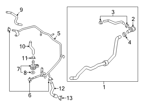 2019 Volkswagen Beetle Hoses, Lines & Pipes Diagram