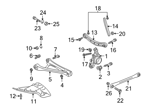 2004 Volkswagen Touareg Rear Suspension Components Diagram