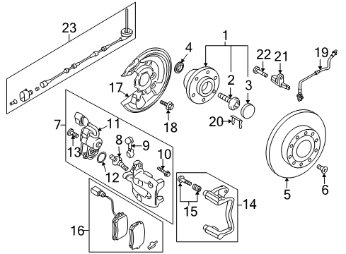 2012 Volkswagen Tiguan Brake Components Diagram 3
