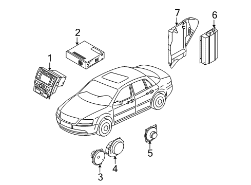 2005 Volkswagen Phaeton Sound System Diagram