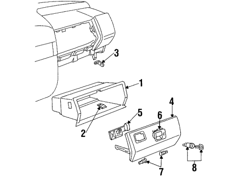 1999 Volkswagen Jetta Glove Box Diagram