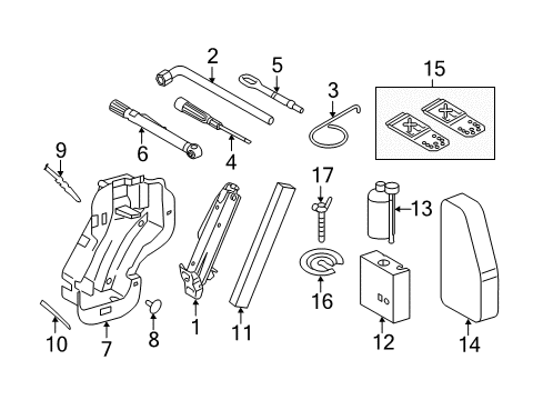 2016 Volkswagen Tiguan Jack & Components Diagram