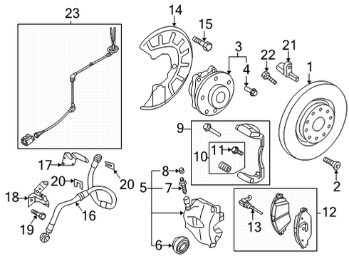2025 Volkswagen Taos Front Brakes Diagram