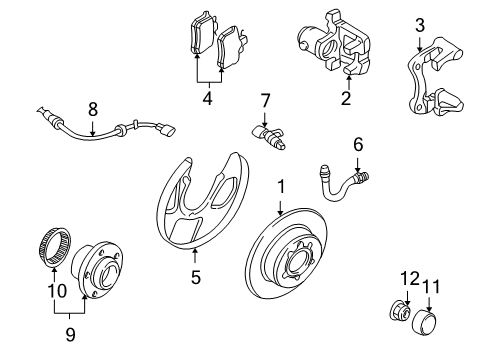 2000 Volkswagen Jetta Anti-Lock Brakes Diagram