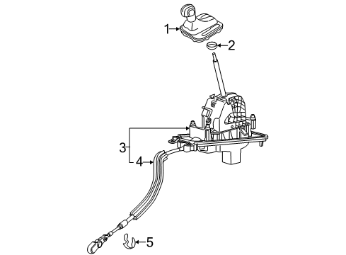 2014 Volkswagen Touareg Gear Shift Control - AT Diagram