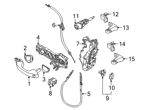 2025 Volkswagen ID. Buzz Front Door - Lock & Hardware