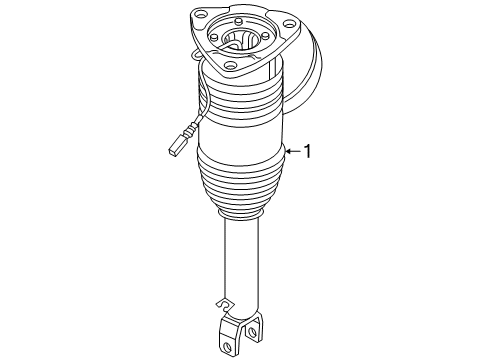 2005 Volkswagen Phaeton Shocks & Components Diagram 2