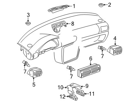 2001 Volkswagen Passat Ducts Diagram