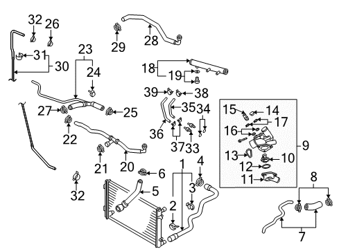 2005 Volkswagen Touareg Hoses, Lines & Pipes Diagram 2
