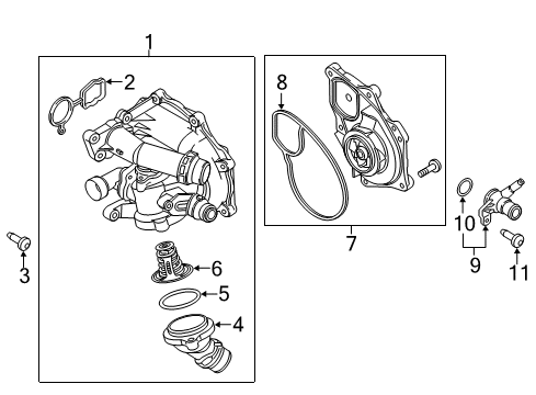 2015 Volkswagen Jetta Water Pump - Belts Diagram 2