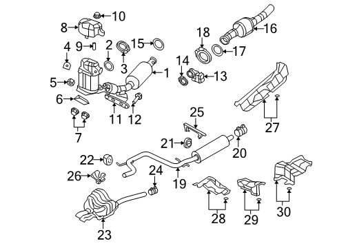 2010 Volkswagen Jetta Exhaust System Diagram 2