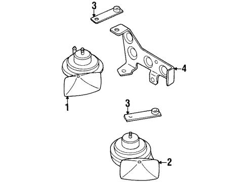 1990 Volkswagen Passat Horn