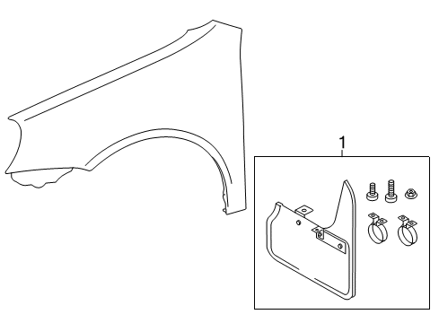 2013 Volkswagen Jetta Exterior Trim - Fender Diagram
