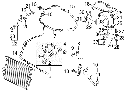 2013 Volkswagen Touareg Pressure Pipe Seal Diagram for N-013-807-6